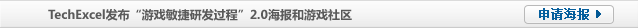 TechExcel发布“游戏敏捷研发过程”2.0海报和游戏社区   申请海报